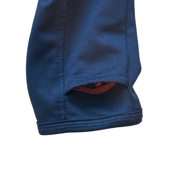 Athleta Running Wild Colorblock Long Sleeve Half Zip Pullover Red/Navy Small - Picture 4 of 6